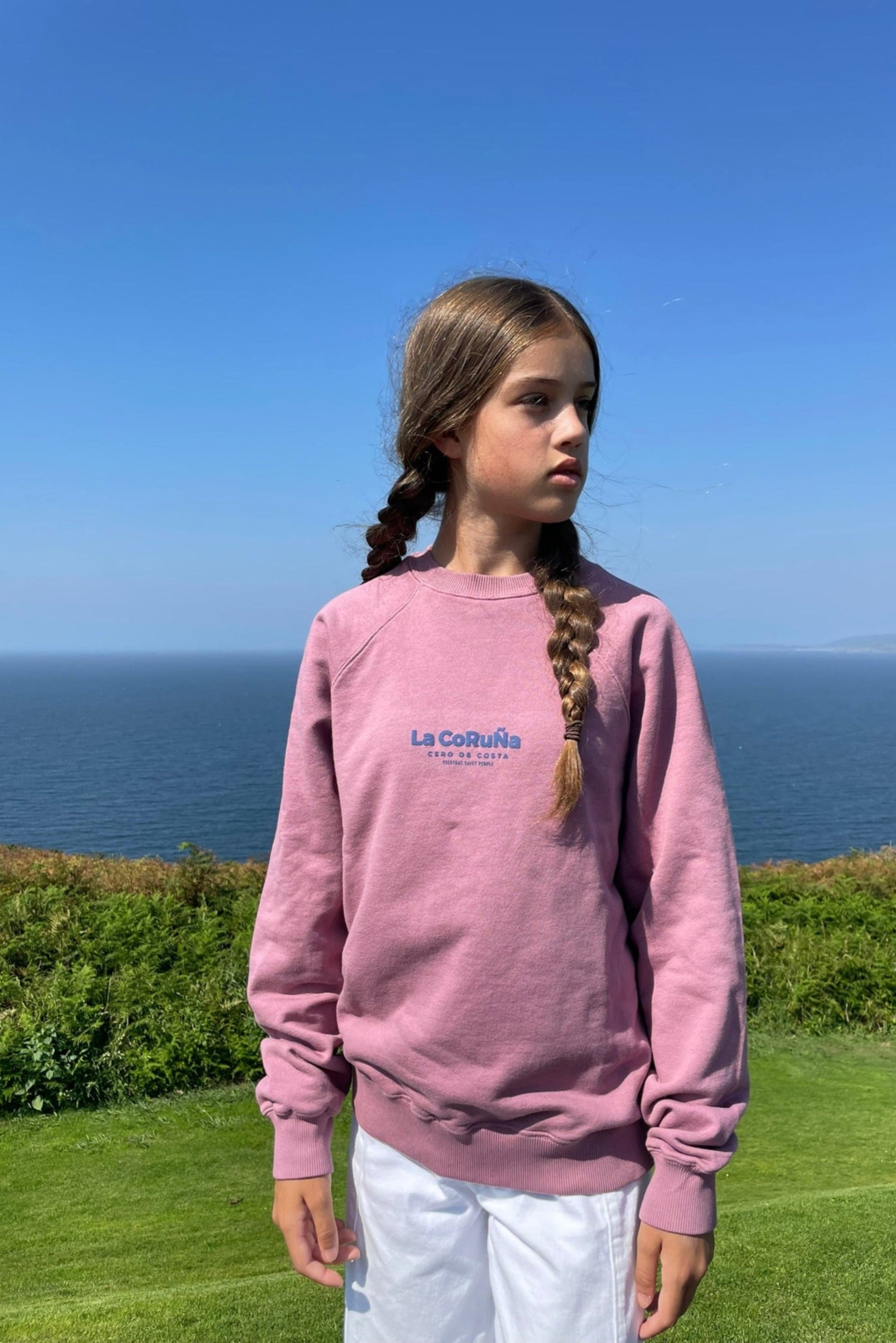 SUDADERA LA CORUÑA ROSA/AZUL